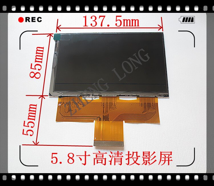 CL720 CL720D CL760 proyector de 5,8 pulgadas pantalla LCD RESOLUCIÓN DE C058GWW1-0 1280x720 soporte 1920x1080 accesorios de proyector diy