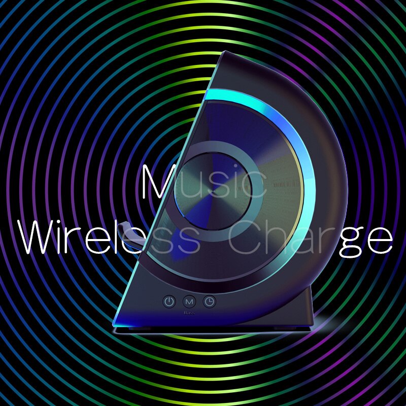 2022 Nowy prywatny Model trzy w jeden łoże boleści bezprzewodowy ładowarka bezprzewodowy ładowanie Bluetooth głośnik zegar alarm zegar