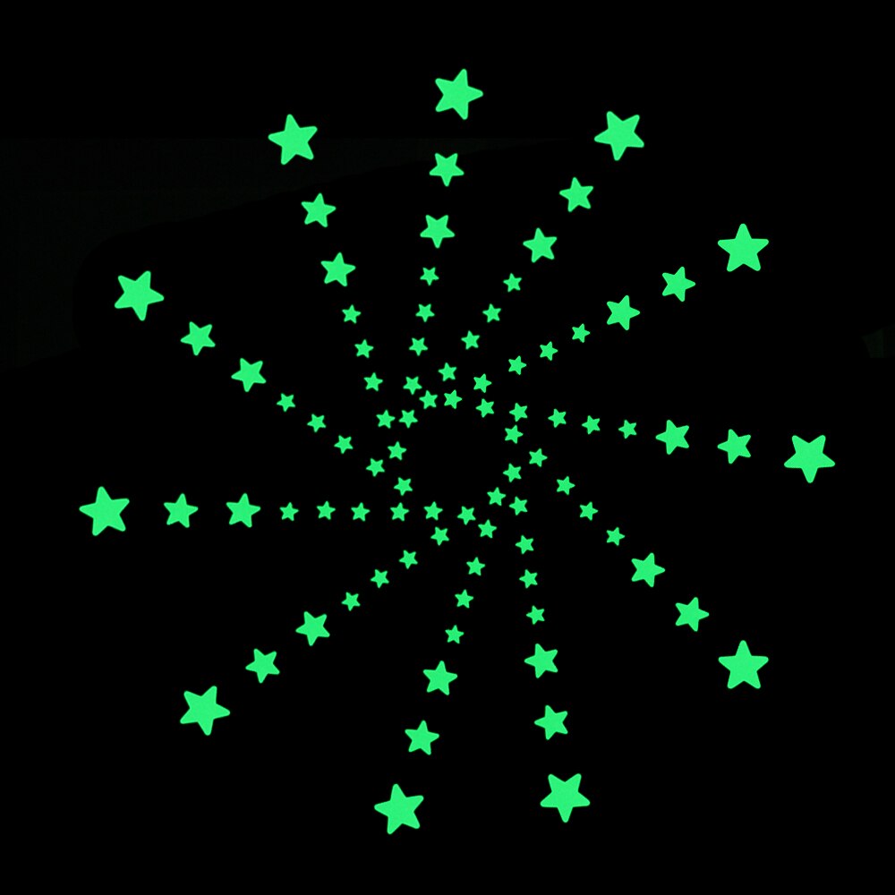 Maan en sterren glow in the dark set 111 stickers - Met Muisjes