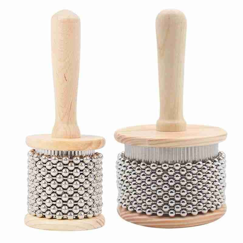 Hand percussion instrument Cabasa Baby Music Toy Orff Percussion Instrument Wooden Band Percussion Instrument Toy