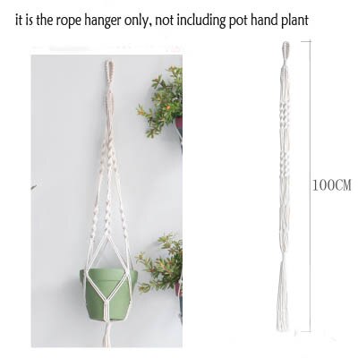 100%  håndlavede linnedpotteskuffer til blomsterpotte 100%  håndlavede linnetov plantebøjler: Btg 1004