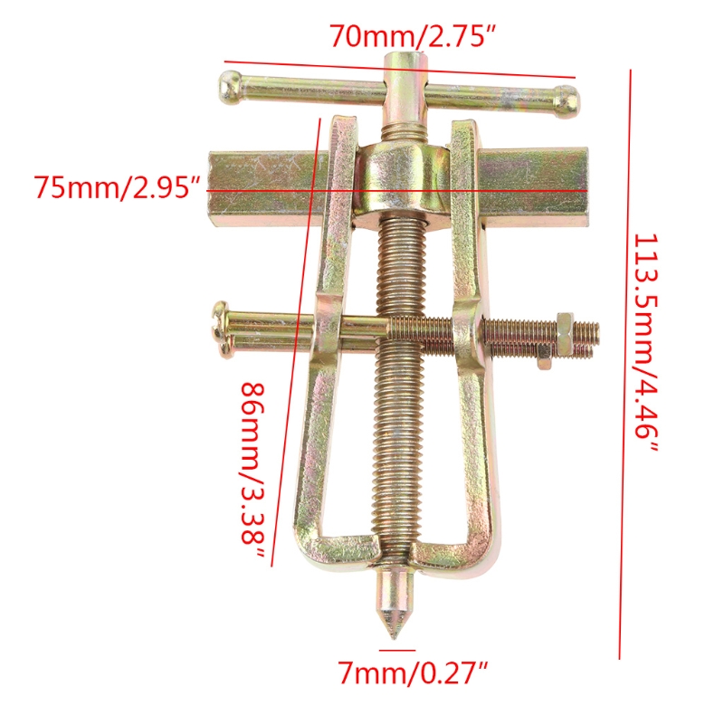 3-inch 2 Jaws Roller Extractor Repair Tools Used for Automotive Flywheel Motorcycle Wheel for Bicycle Wheel Car Wheel