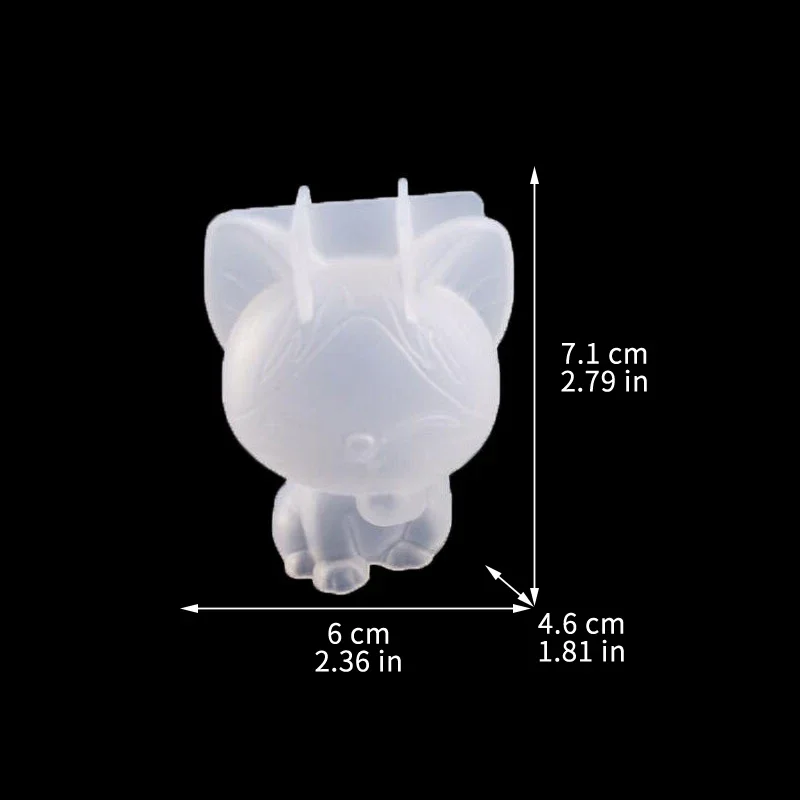 3D Geometric Silicone Unicorn Cat Deer Bear Mold Soap Candle Make Clay Plaster Resin Craft Mould Cake Decor Baking Tool