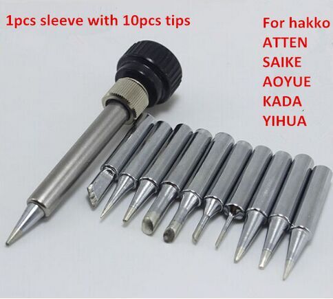SZBFT-mango de repuesto de soldador de 8 pines, buena , 8801 con 936 puntas de soldadura para Estación de soldadura HAKKO, FX-888