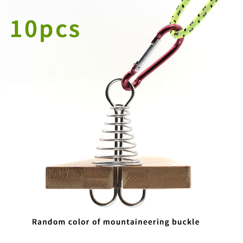 Spiral Shaped Spring Octopus Deck Peg with Carabin... – Grandado