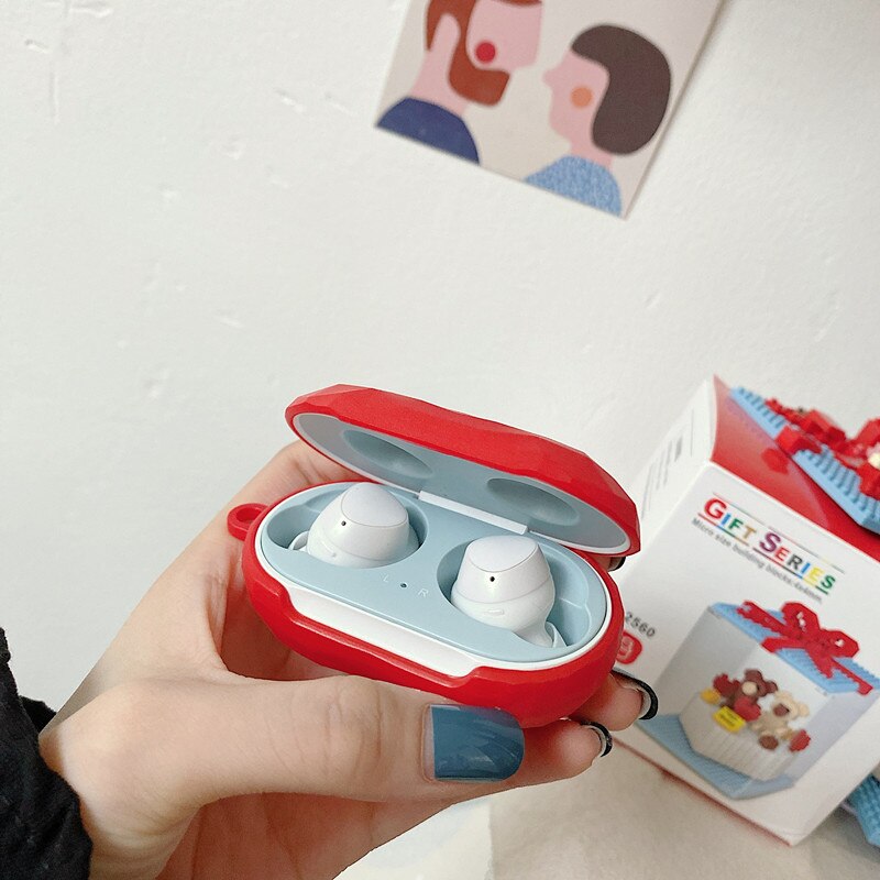 For Samsung Galaxy Buds Plus Solid color Diamond pattern Case Matte Hard Earphone Headset Protective Cover for Galaxy Buds: A2