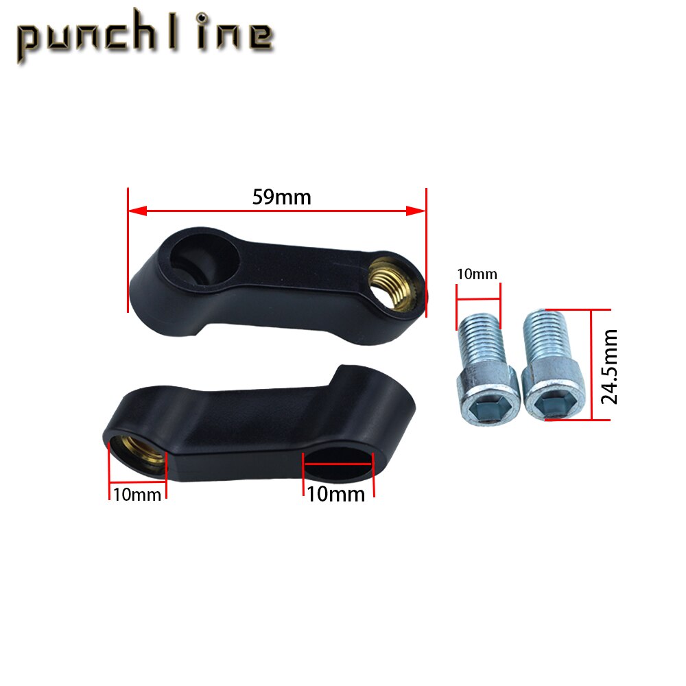 Dla GSX-S750 GSX-S1000 SV 400 SV 650 DL 650 v-strom SV650 SV400 RH lustro pion przedłużacze dystansowe adapter przedłużający Adapto