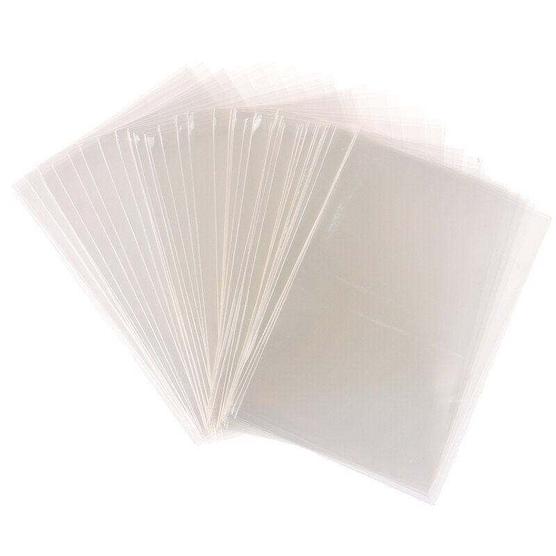 50 stuks/pak 62*89mm kaarthoesjes, beschermkaarten, kleurrijke bordspelhoesjes: Transparant