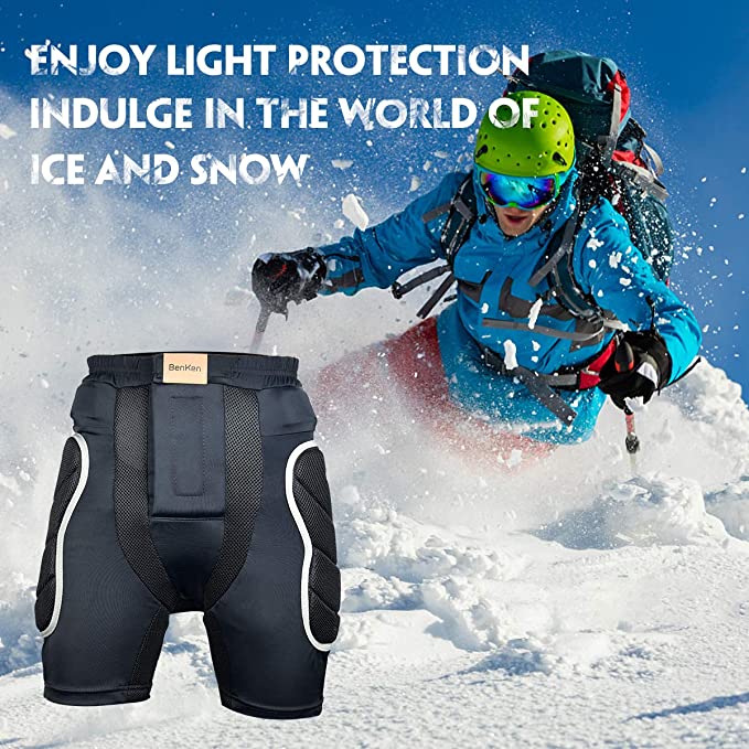 Benken ski beskyttelse polstrede shorts er velegnede til ski , 3d eva fyldt slagbeskyttelsesudstyr, skateboarding og skiløb