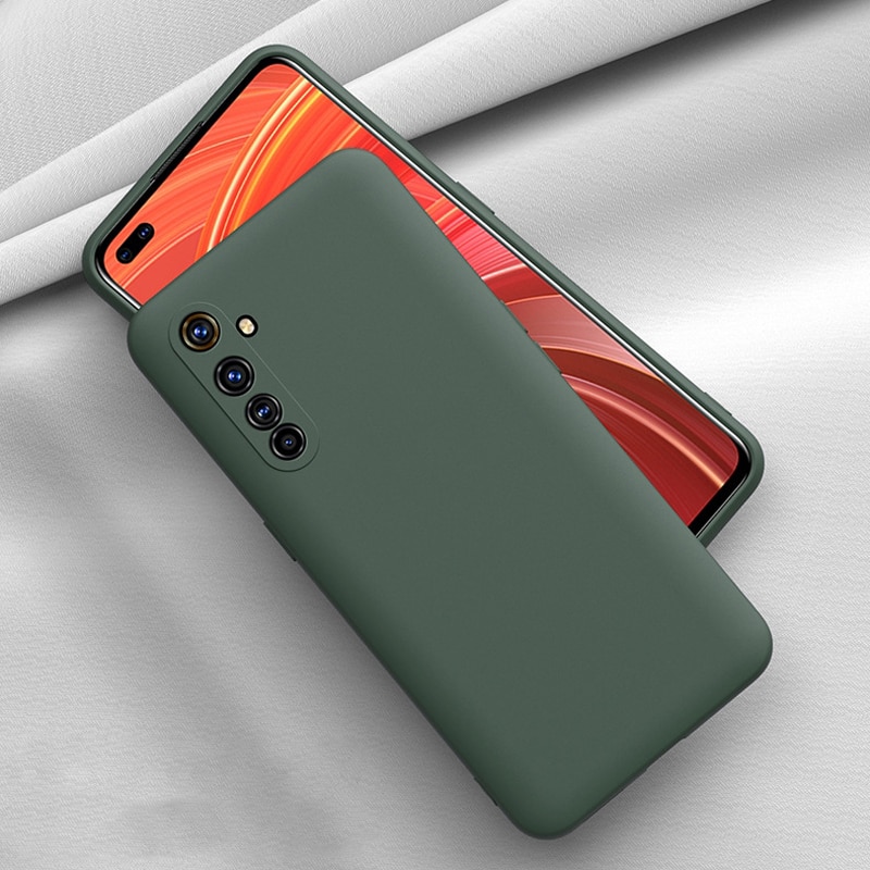 Voor Oppo Realme 6 Pro 6 6S X50 Pro X50 X2 Xt 5 5i Reno Ace2 Case Vloeibare Siliconen bescherm Camera Soft Matte Anti-Klop Cover Funda