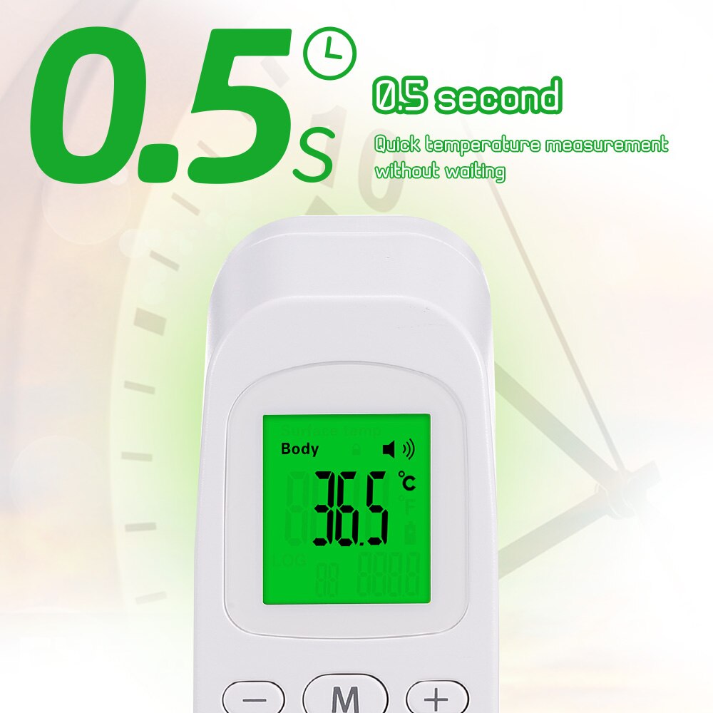 Non-Contact Forehead Thermometer Digital Handheld Infrared Thermometer Object Temperature Gauge High Precision ℃/℉ Switchable
