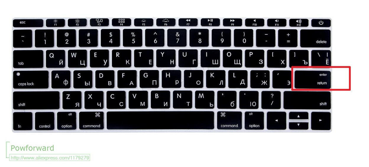 Voor Macbook Pro 13 "A1708 Release Geen Touch Bar) voor Macbook 12 "A1534 Retina Russisch UK Euro Silicone Toetsenbord Cover Skin: US Russian