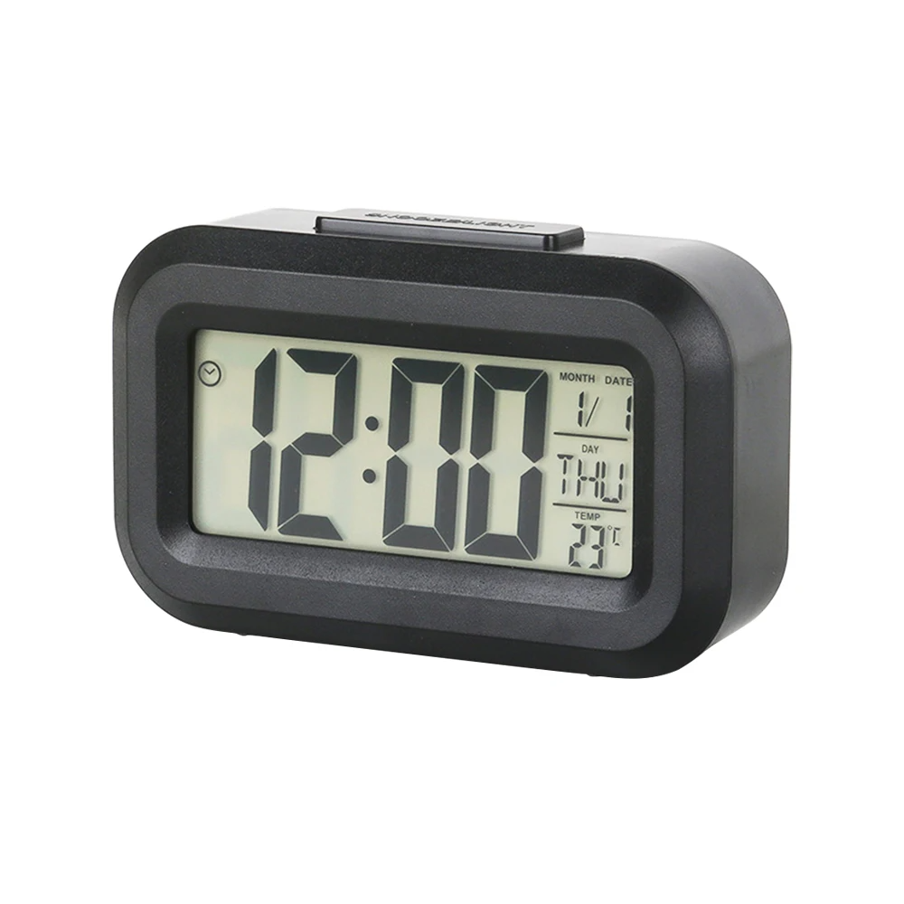 LED Digital Wecker Hintergrund beleuchtung Schlummer Daten Zeit kalender Desktop Multifunktions elektronische Hintergrund beleuchtung Tisch uhr: Himmel Blau