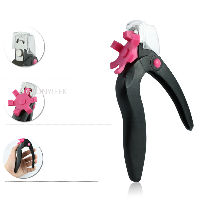 Triple Cut Acryl Tip Cutter Met Catcher &amp; Meten Wijzerplaat (6 Size Opties) professionele Acryl Nagelknipper-Nail Tip Cutter