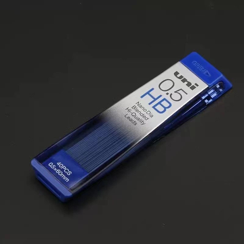 1tube/lot Uni Nano Dia 0.5-202ND Mechanical Pencil Led 0.3/0.5/0.7/0.9mm HB/2B School Student Office