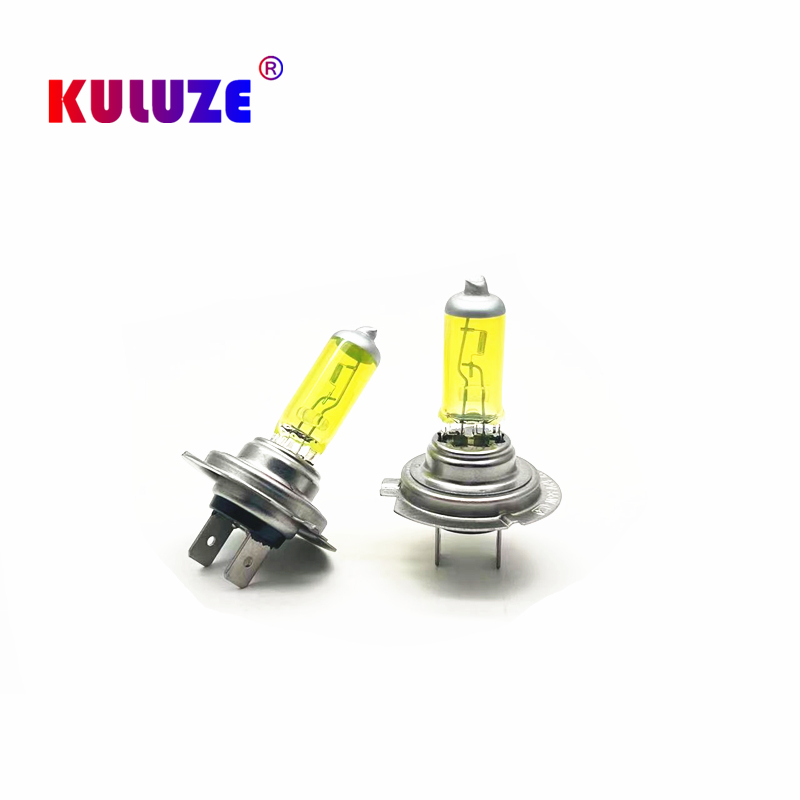 Halogeenlamp H7 Geel 12V 55W 3000K Kwartsglas Xenon Autokoplamp Autolamp 2 STUKS