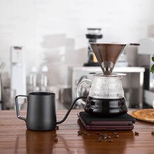 1Pcs 250Ml/350Ml Rvs Lange Uitloop Drip Waterkoker Smalle Zwanenhals Giet Over Koffiepot Elegante vorm Brouwen Coffeeware