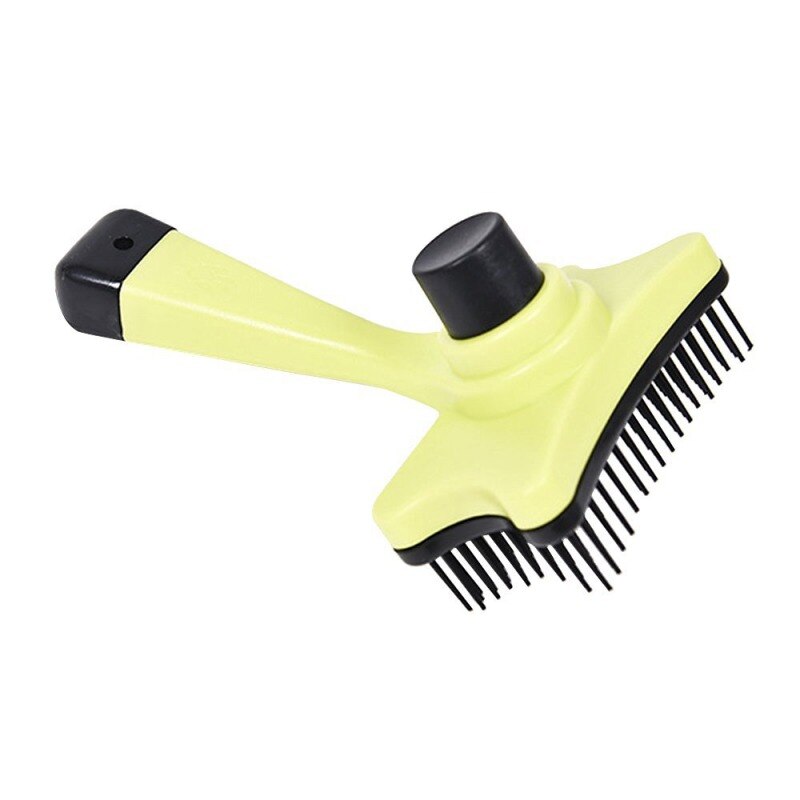 Cepillos de pelo desmontable para mascotas, cepillo de pelo medio corto para perros, Accesorios de belleza, peine para gatos, herramienta de aseo: Blanco