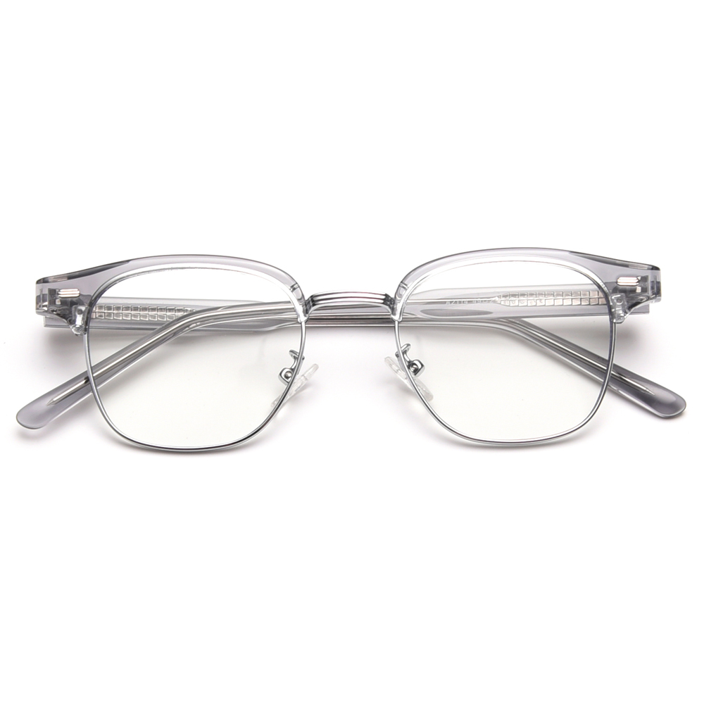 Kachawoo square optical glasses frame men retro tr90 woman eyewear accessories half-frame acetate Korean style grey black brown