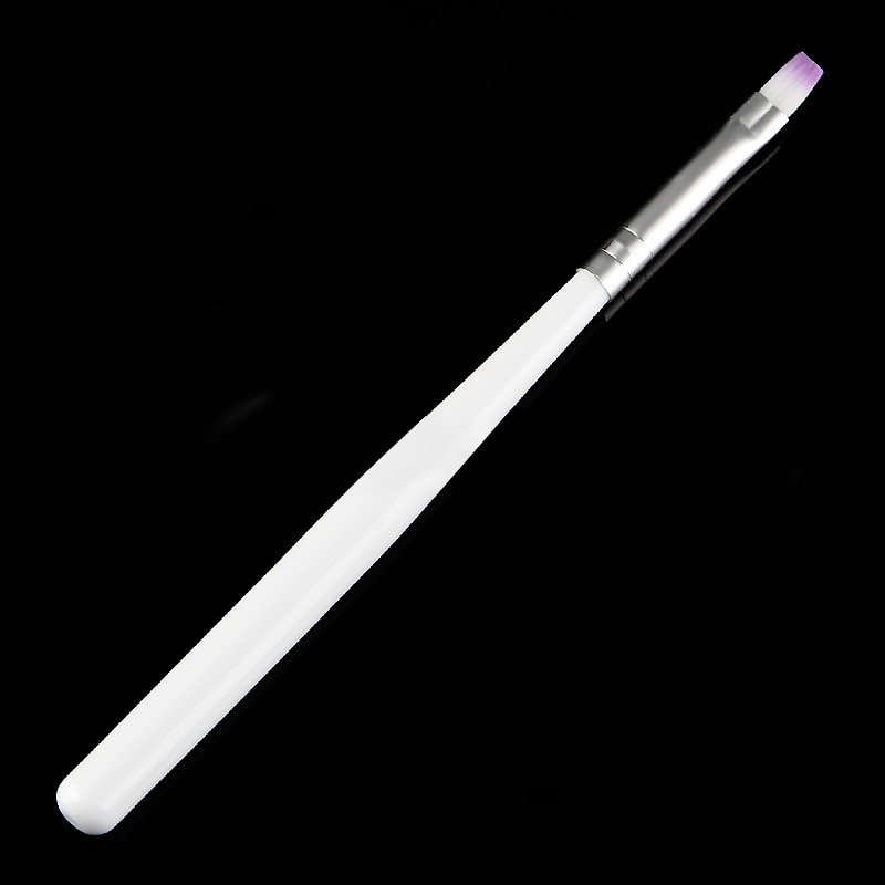 Nagel liner uv kwast schilderen gradiënt tekenen nagel kwasten witte handgreep nail art pen gereedschap