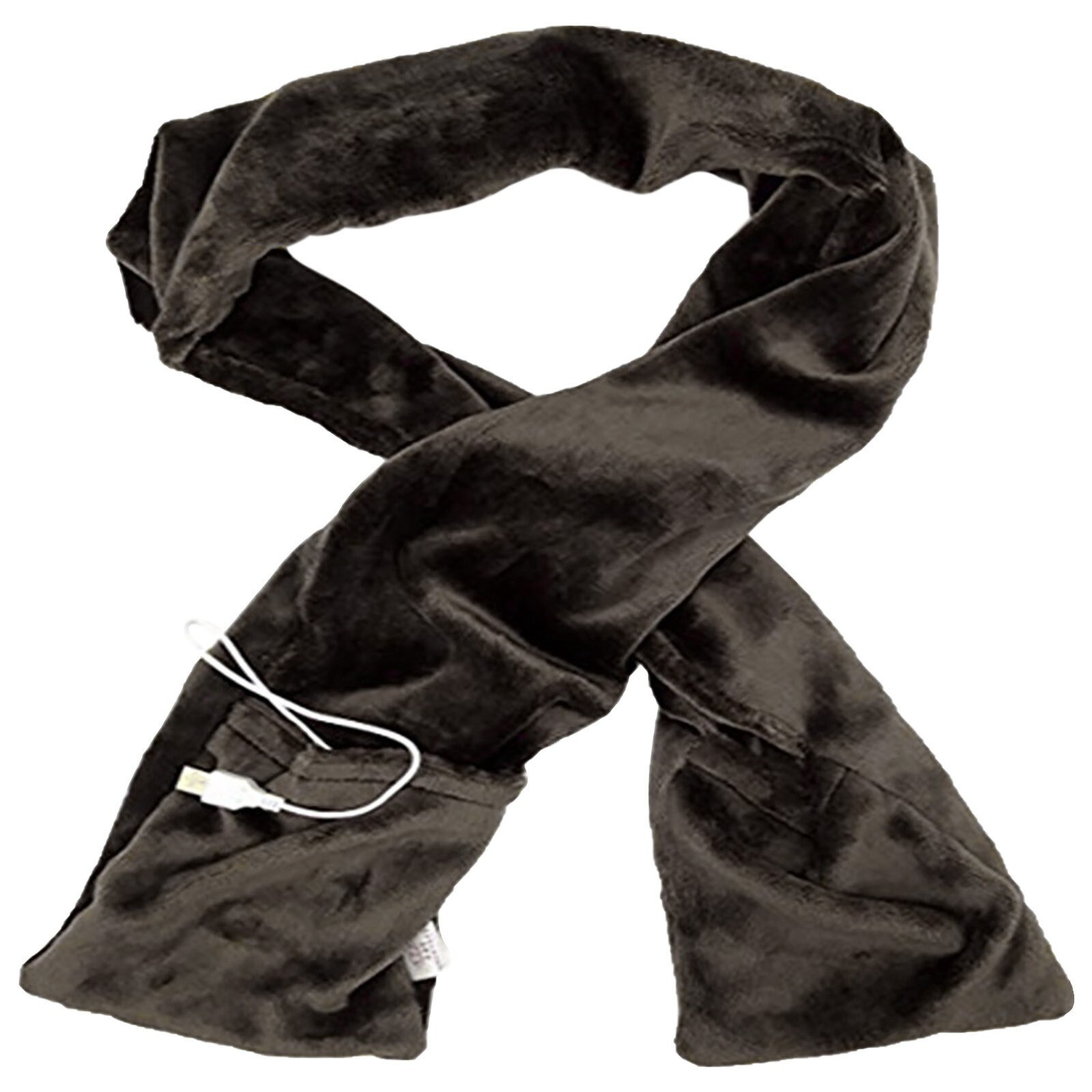 USB Heating Scarf Heating Shawl Scarf Cold Protection Products Heating Products Heating Scarf blanket winter: Brown