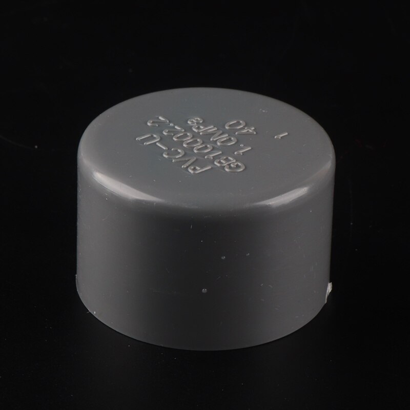 5pcs 20/25/32/40mm PVC End Cap for PVC Pipe End Connector Plug For Garden Irrigation Pipe Aquarium Fittings: 25mm / Grey