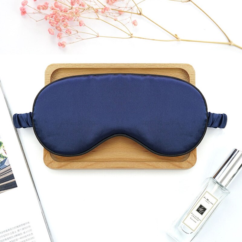 Máscara de seda para dormir 3D, mascarilla para dormir suave y Natural, parche para los ojos, para hombres y mujeres, 1 Uds.