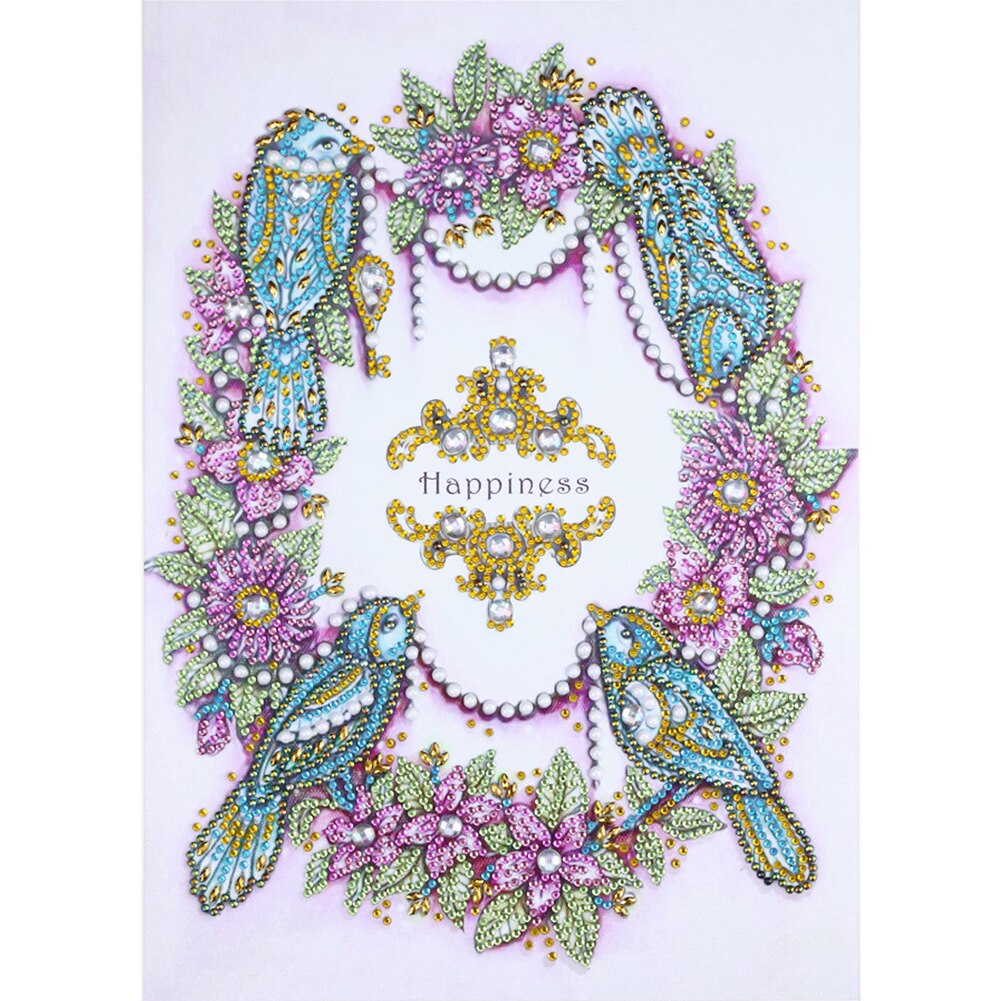 Pauw Vogels Kleur Handgemaakte Diy Diamant Schilderen Creatieve Handgemaakte Woondecoratie 11.8x15.7in: 05