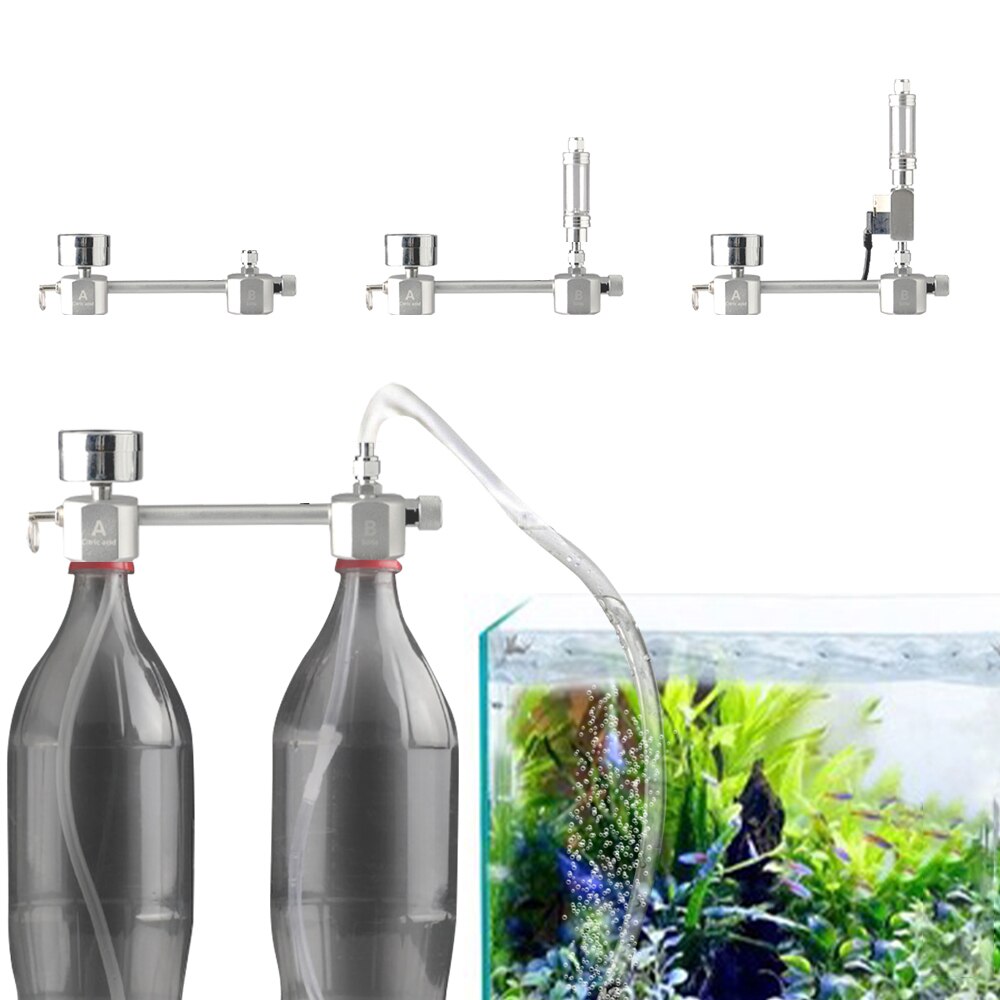 Aquarium CO2 Generator System Kit CO2 Regulator So... – Grandado - Co2 Supply System For Indoor Aquarium