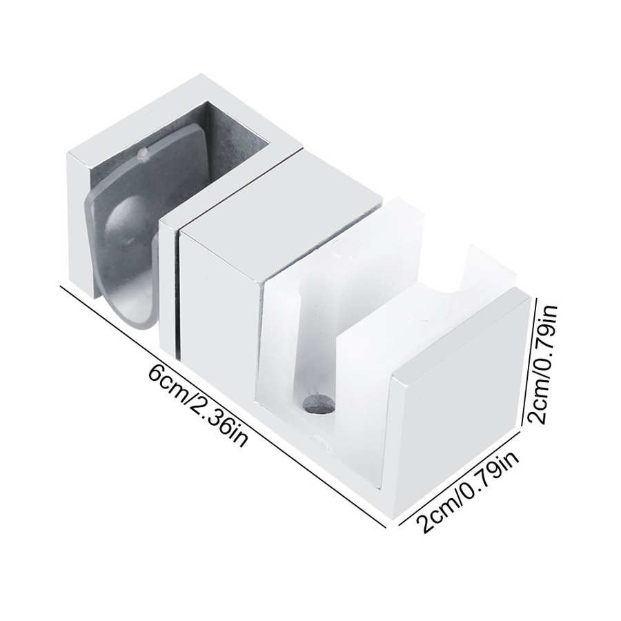 Stainless Steel Adjustable Anti-rust Sliding Door Bottom Guide Silver