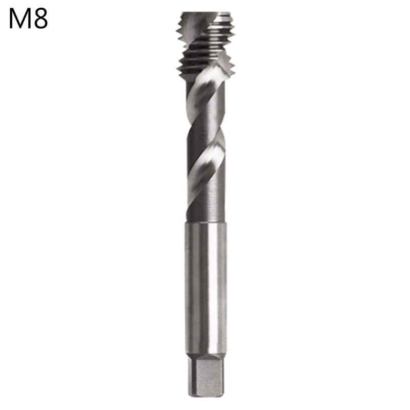 Durable HSS Steel Spiral Thread Tap M2 M3 M4 M5 M6 M8 M10 M12 Tapping Drill Bit for Metric Aluminum Tapping Machine: M8