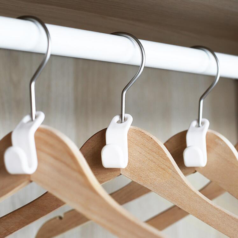 Ganchos conectores para perchas de ropa en cascada, organizador de ahorro de espacio, 1/10 piezas, C1