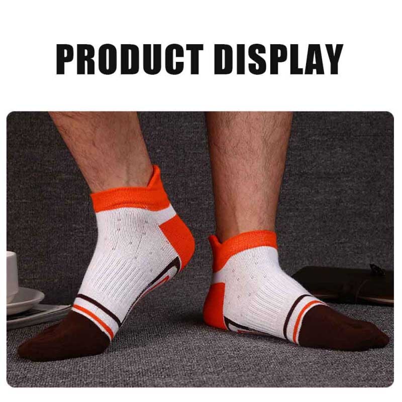 1 par fingerseparerede tåsokker udendørs resistent polyester bomuld spandex ankel strømper sport fitness løbestrømper