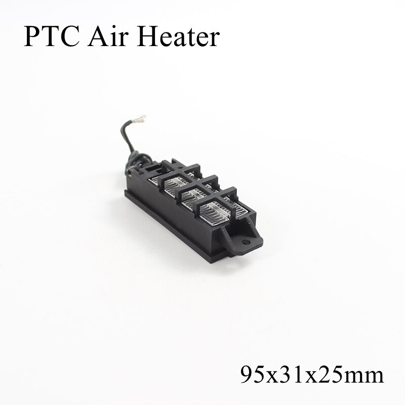 95x31x25mm 12V 220V 50W 100W PTC calentador de cerámica termistor calefacción de aire Mini calefactores para exterior inducción acuario Placa de película de coche