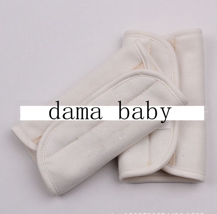 Coussinet de dentition pour bébé, en tissu à boucles 100% coton, ventouse de sécurité, sangles porte-serviettes dédié à la salive, 1 paire: 3