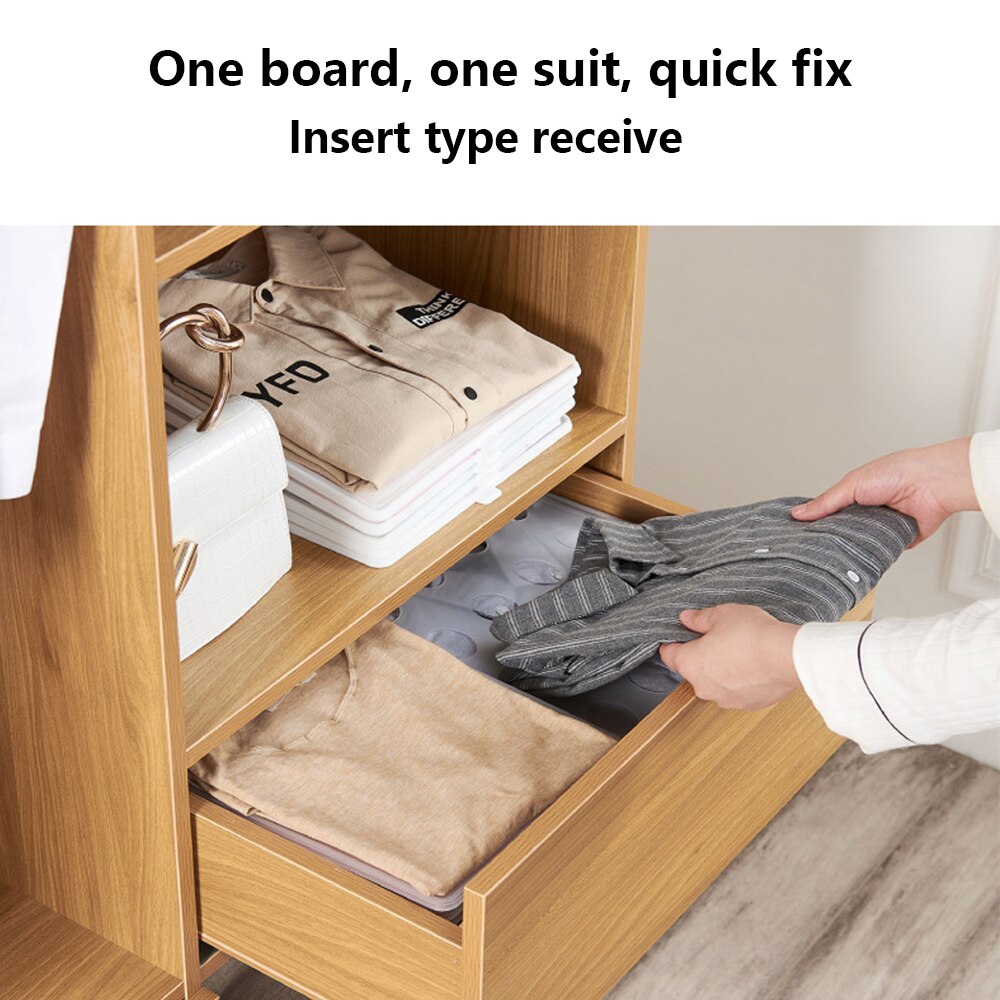 10Pcs/Lot Folding Cloth Storage Holders Clothing Wardrobe Drawer Clothes Finishing Racks Home T-Shirt Underwear Organizer Board
