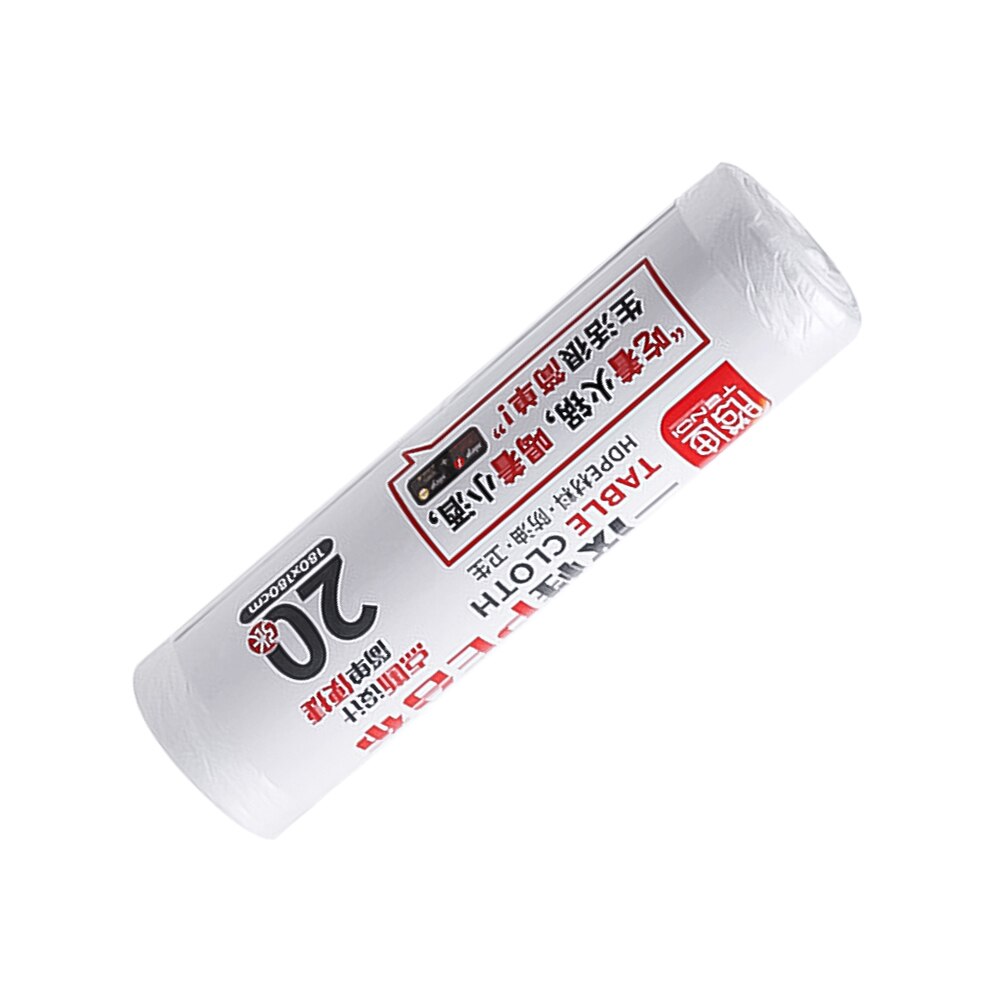 1 Roll/20pcs Disposable Tablecloth Plastic Thin Film Table Covers Dinner Cloth Table Decor