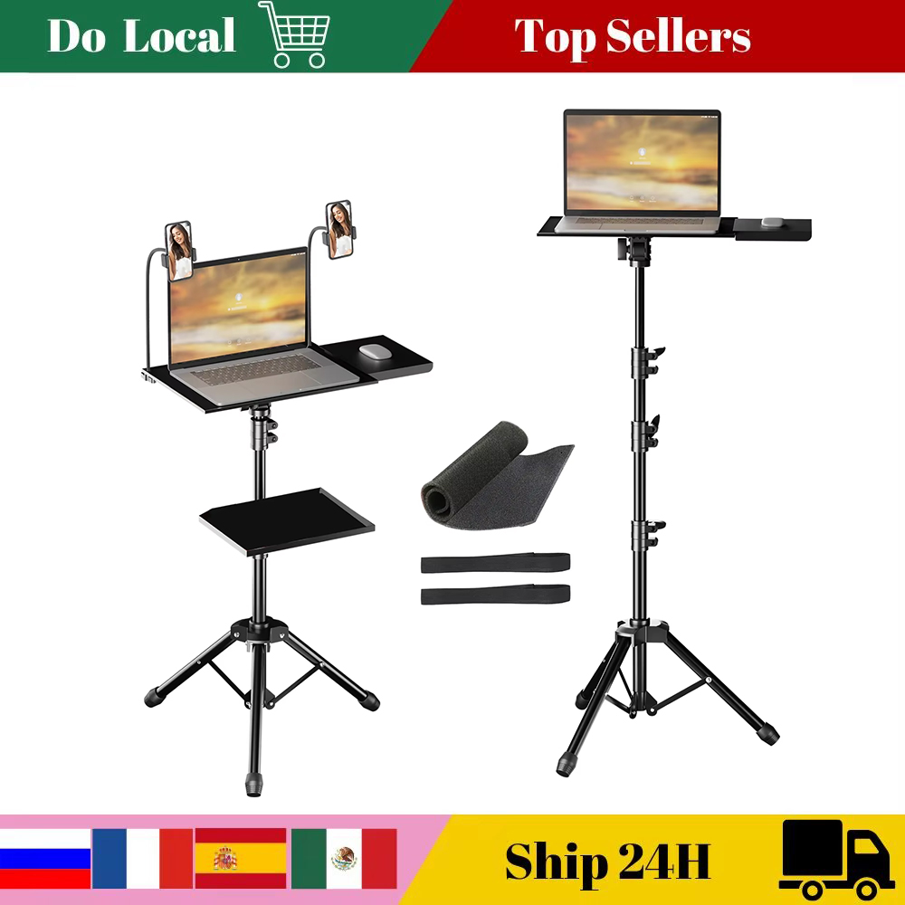 145 cm Projector Statief Laptop Statief Verstelbare Hoogte 23 tot 63 "Staand Bureau Outdoor Computer Bureau Stand voor Studio