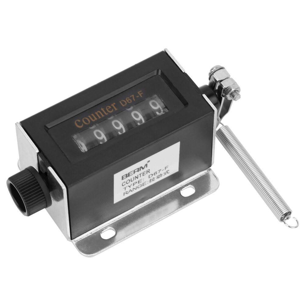 0-99999 mechanische kliktellers 5 cijferige mechanische resetbare handmatige handtrekslagteller  d67f