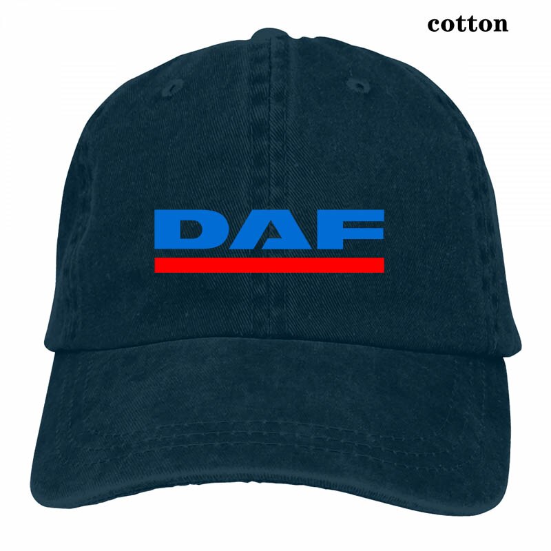 daf vector logo Baseball cap men women Trucker Hats adjustable cap: 3-Navy