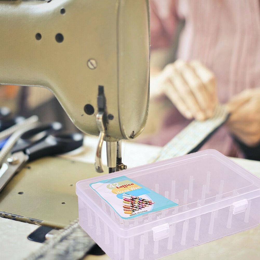 Sewing Thread Storage Box Plastic ThreadBox Household Needle Multifunctional Holder Transparent And Box Special Storage Thr X1N7