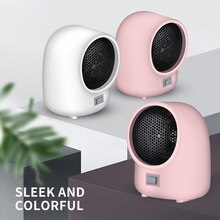 Electric Space Heater Small Portable Fast Heating Heater Fan With Temperature Control Overheat Protection For Home Office Dorm