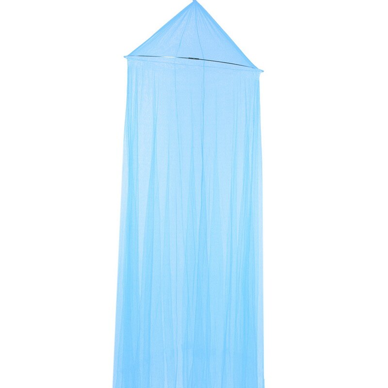 Sengehimmel hængt myggesikkert net rund top prinsesse seng telt gardin foldbar baldakin på sengen fe blonde dossels