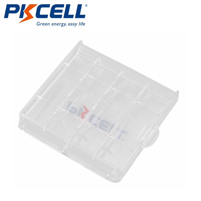 5Pcs PKCELL AA AAA Battery Box Cassa del Supporto di Plastica Scatola di Immagazzinaggio Della Copertura Della Cassa Bianca Del Supporto Scatola di Immagazzinaggio Della Batteria