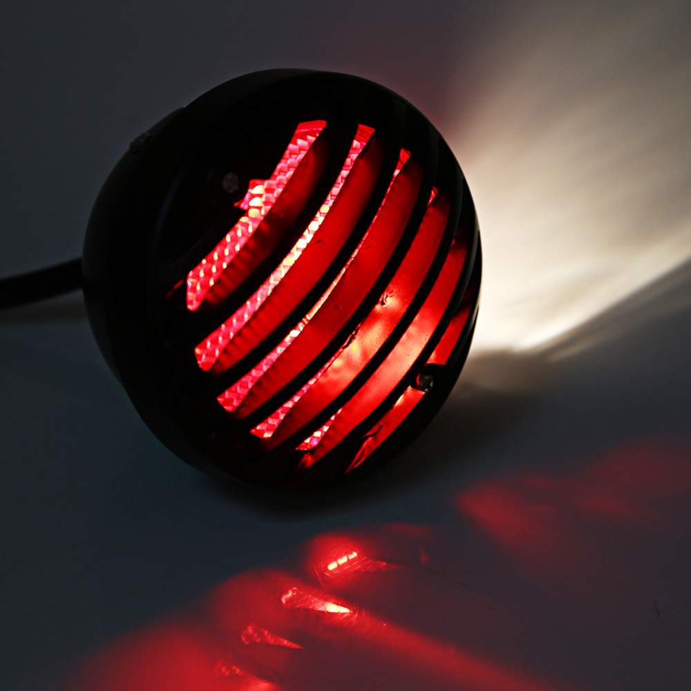 Round Motorcycle Tail Brake Light For Harley Bobber Chopper Scooters ATV 12V 20W Motorcycle Accessories