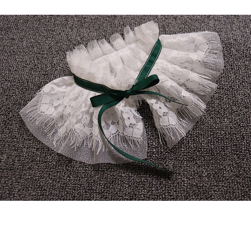 Puppy huisdier accessoires honden konijn kant halsband speeksel handdoek jaar kerstmis nek omtrek