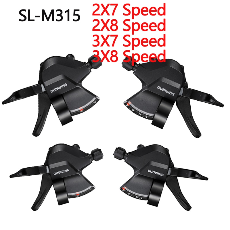 Shimano altus sl -m315 7/8 -trinns girutløser 2 x 7 2 x 8 3 x 7 3 x 8 14/16/21/24 -trinns mtb-sykkel venstre/høyre girspak  m315 m310