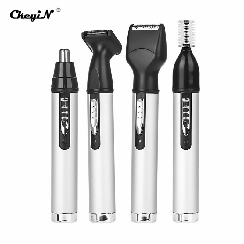 4 in oplaadbare neus- en oortrimmers voor mannen, gezicht, wenkbrauwen, neushaarverwijdering, wenkbrauwtrimmer voor de neus, draadloos  p49