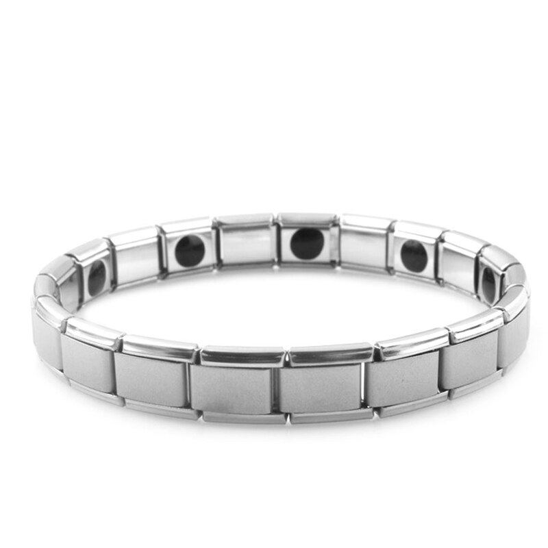 Hommes acier inoxydable chaîne lien manchette Bracelet Bracelet Bracelet bijoux Punk T8DE