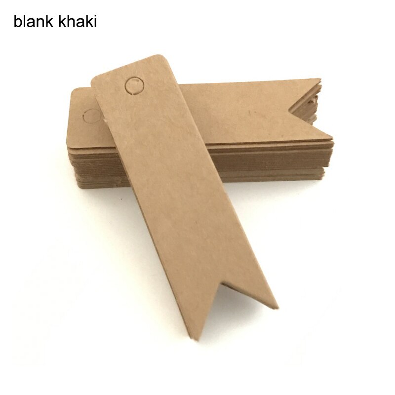 100 stk tags tøj tags små label logo tag kraft papir etiketter diy beklædning syning stof bogmærker
